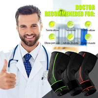 Compression Elbow Support Sleeve - Protective Brace for Sports & Gym Training