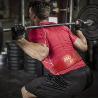 PU Weightlifting Belt - Waist Support Strap for Squats & Heavy Pulls