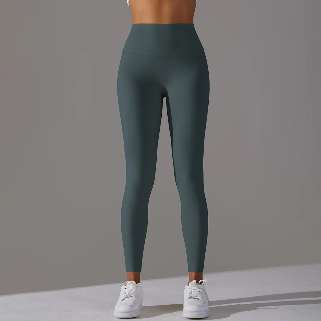 Breathable High-Waist Yoga Leggings - Women&