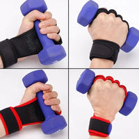 Anti-Slip Weightlifting Gloves - Wrist Support Grips for CrossFit & Gym Training