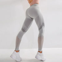 Seamless High-Waist Fitness Leggings - Women's Compression Tights for Yoga & Training