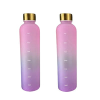1L Motivational Water Bottle - BPA-Free Time Marker Flask for Fitness & Travel