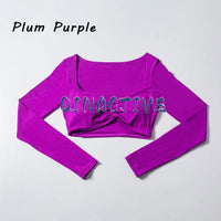 Long Sleeve Cropped Yoga Top