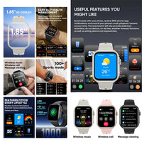 AMOLED GPS Smart Watch - Bluetooth Calling Fitness Watch with 1000mAh Battery