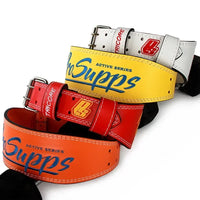 Leather Weightlifting Belt - Lumbar Support Strap for Squats & Deadlifts