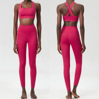 2-Piece Solid Color Gym Set