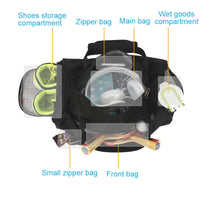 Wet-Dry Training Gym Bag - Large Multifunction Duffel with Shoe Storage