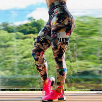 Printed High-Waist Training Leggings