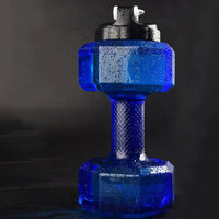 2.2L Dumbbell Water Bottle - Large Capacity Hydration Jug for Gym & Cycling