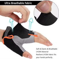 Breathable Half-Finger Cycling Gloves - Anti-Slip Training Gloves for Gym & Riding