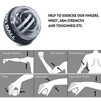 Power Gyro Ball Trainer - Wrist and Forearm Strengthener for Grip Conditioning