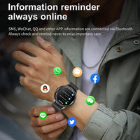 Always-On Display Smart Watch - Waterproof Fitness Tracker for Android & iPhone