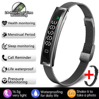 Waterproof Smart Bracelet - Women's Heart Rate Fitness Tracker for Daily Training