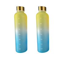 1L Motivational Water Bottle - BPA-Free Time Marker Flask for Fitness & Travel