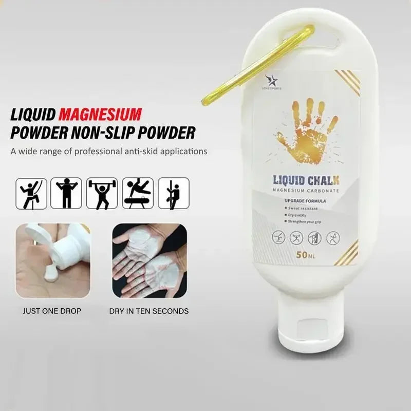 Liquid Chalk Grip - Fast-Dry Anti-Slip Formula for Lifting &amp; Climbing