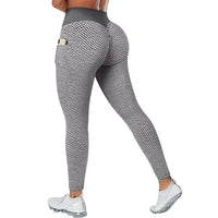 Pocket Scrunch Workout Leggings - Women's High-Waist Yoga Tights for Training