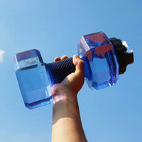 2.2L Dumbbell Water Bottle - Large Capacity Hydration Jug for Gym & Cycling