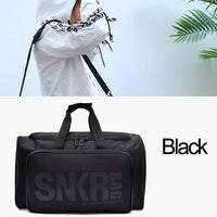 Multi-Compartment Sneaker Gym Bag - Waterproof Training Duffel with Shoe Organizer
