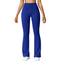 V-Back Flare Fitness Leggings - Women's High-Waist Pants for Gym & Casual Wear