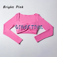 Long Sleeve Cropped Yoga Top
