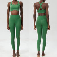 2-Piece Solid Color Gym Set