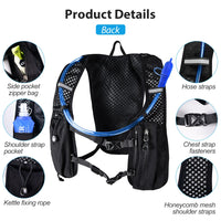 Ultra-Light Hydration Running Vest - Breathable Trail Pack for Marathon & Cycling