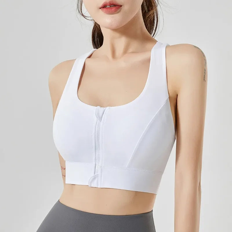 High-Impact Front-Zip Sports Bra