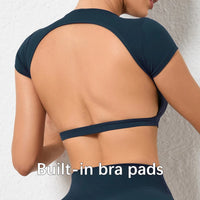 Backless Breathable Workout Crop Top
