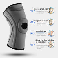 Adjustable Knee Support Sleeve - Compression Patella Brace for Running & Basketball