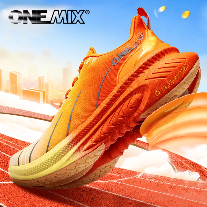 Cushioned Running Shoes - Heavy-Runner Support Sneakers for Road &amp; Outdoor Training