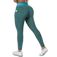 Pocket Scrunch Workout Leggings - Women's High-Waist Yoga Tights for Training