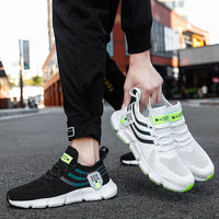 Men's Slip-On Running Sneakers - Breathable Mesh Shoes for Walking & Light Training