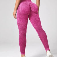 Tie-Dye Tummy Control Leggings - Women's Sculpting Tights for Yoga & Everyday Training