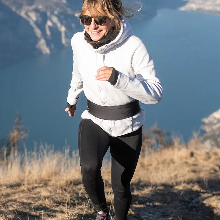 Slim Running Belt Waist Bag - Elastic Phone Pouch for Marathon &amp; Jogging