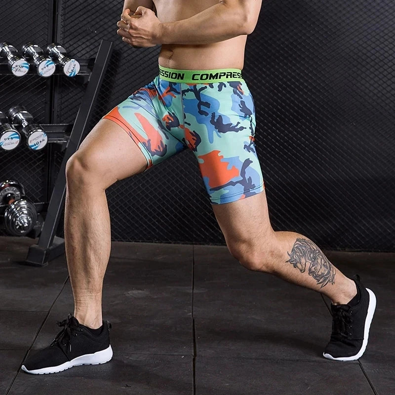Men's Camouflage Compression Shorts