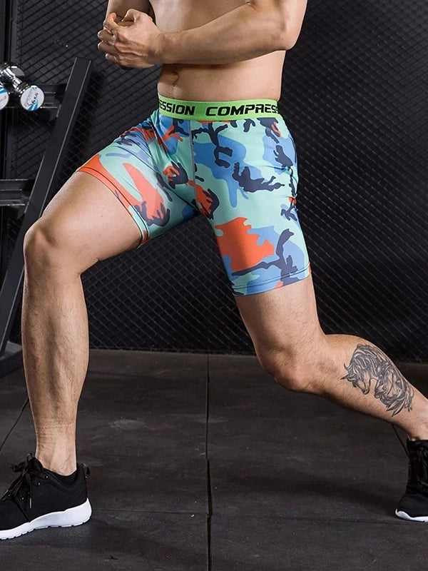 Men's Camouflage Compression Shorts
