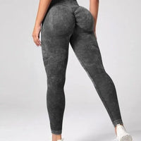 Tie-Dye Tummy Control Leggings - Women's Sculpting Tights for Yoga & Everyday Training