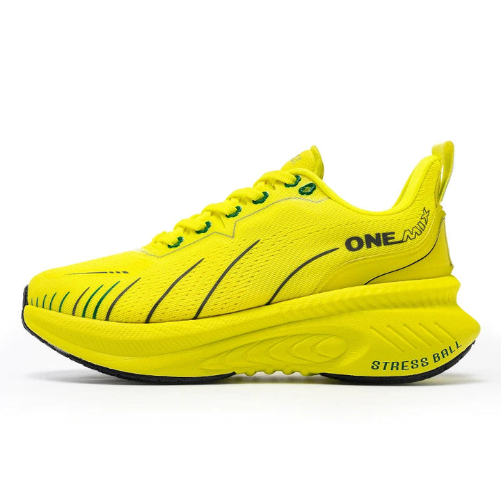 Cushioned Running Shoes - Heavy-Runner Support Sneakers for Road &amp; Outdoor Training