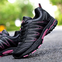 Women's Running Sneakers - Cushioned Lace-Up Shoes for Jogging & Walking