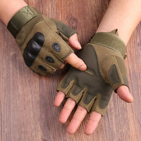 Outdoor Taktische Handschuhe Sport Handschuhe Halb Finger Frauen Kampf Schießen Jagd Fitness Finger Lose Handschu
