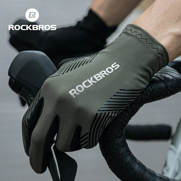 Breathable Full-Finger Cycling Gloves - Touchscreen Riding Gloves for Outdoor Training