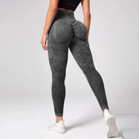 Tie-Dye Tummy Control Leggings - Women's Sculpting Tights for Yoga & Everyday Training