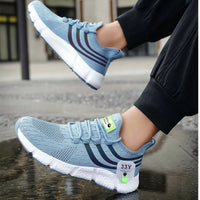 Men's Slip-On Running Sneakers - Breathable Mesh Shoes for Walking & Light Training