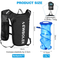 Ultra-Light Hydration Running Vest - Breathable Trail Pack for Marathon & Cycling