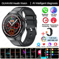 Advanced Health Smart Watch - ECG Bluetooth Tracker for Wellness & Daily Monitoring