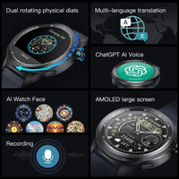 1.43" AMOLED Smart Watch - Bluetooth Calling Fitness Watch with AI Translation