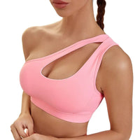 One-Shoulder Quick-Dry Sports Bra