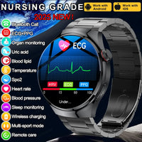 Advanced Health Smart Watch - ECG Bluetooth Tracker for Wellness & Daily Monitoring