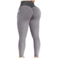 Pocket Scrunch Workout Leggings - Women's High-Waist Yoga Tights for Training