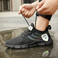 Men's Slip-On Running Sneakers - Breathable Mesh Shoes for Walking & Light Training